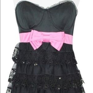 🌿Betsy Johnson Crochet Sequin Dress